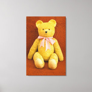 knuffel beer canvas afdruk