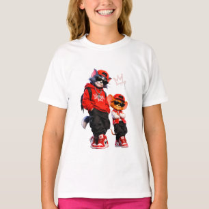 Knuffel Beer Duo Worp Kussen - Rood & Wit G T-shirt