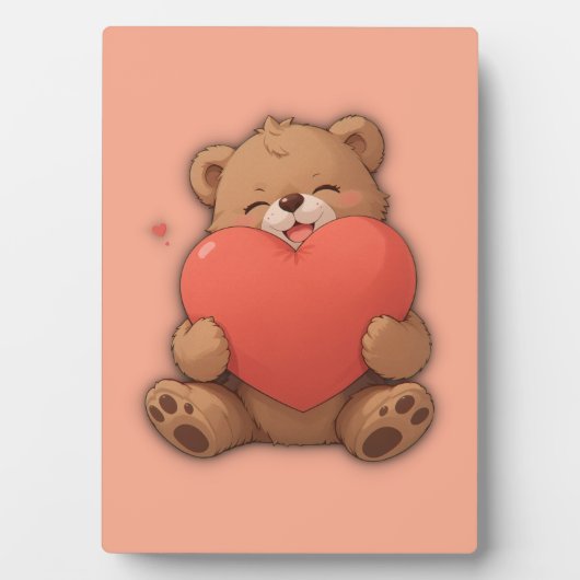Knuffel beer fotoplaat (voorkant)