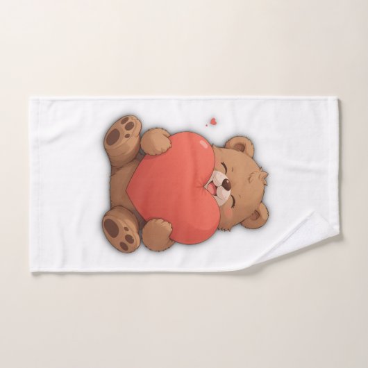 Knuffel beer handdoek (Handdoek)