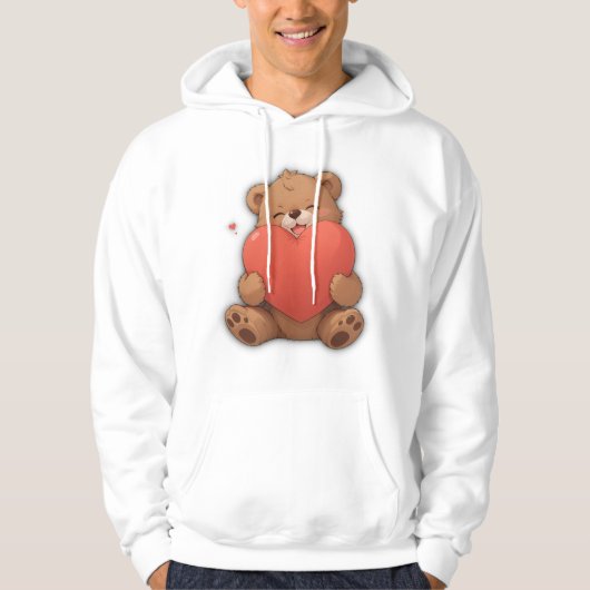 Knuffel beer hoodie (Voorkant)