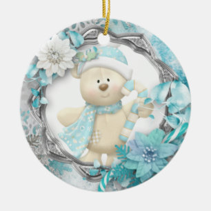 Knuffel Beer Keramische Kerstversiering Keramisch Ornament