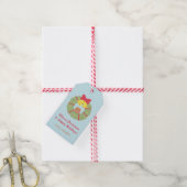 Knuffel Beer Kerst Krans Cadeaubijschrift Cadeaulabel (Met Touw)