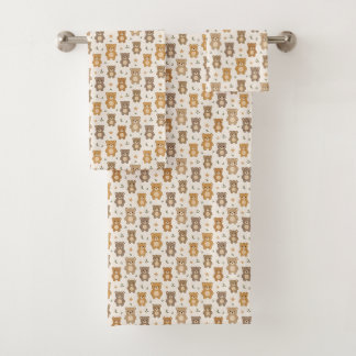 Knuffel Beer Kinder Handdoek Set in Neutrale Kleur