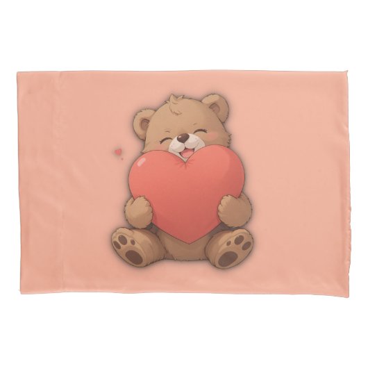 Knuffel beer kussensloop (Voorkant)