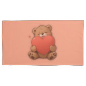 Knuffel beer kussensloop (Voorkant-Links)