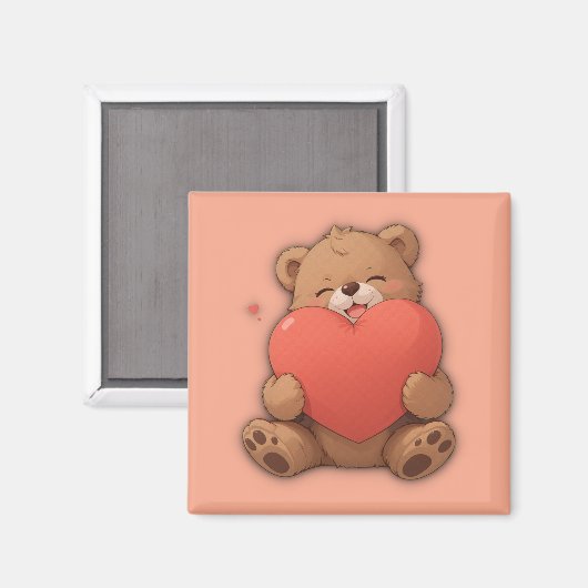 Knuffel beer magneet (Voorkant / Achterkant)