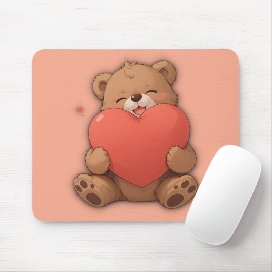 Knuffel beer muismat (Met muis)