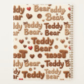Knuffel Beer Patroon Spiraal Notebook & Journal Planner (Achterkant)
