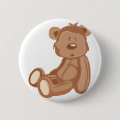 Knuffel Beer Ronde Button 5,7 Cm (Voorkant)