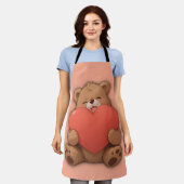 Knuffel beer schort (Gedragen)