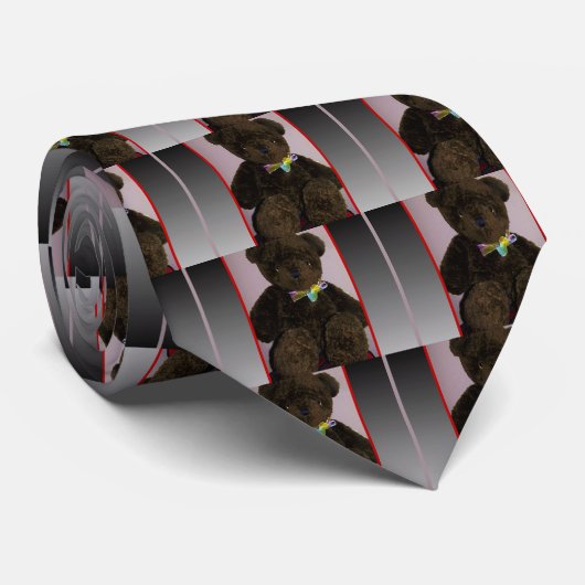 Knuffel Beer Stropdas (Opgerold)