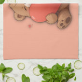 Knuffel beer theedoek (Gevouwen)