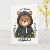 Knuffel Beer Vaderdag Kaart (Gele Bloem)