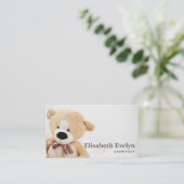 Knuffel Beer Visitekaartje (Staand voorkant)