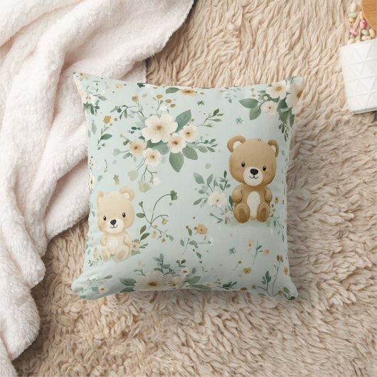 Knuffel Beren & Bloesems Baby Kussen (Deken)