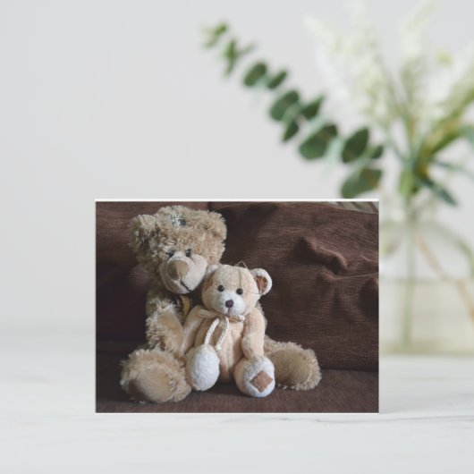 Knuffel Beren Briefkaart (Staand voorkant)