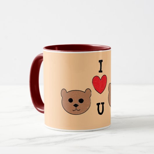 Knuffel Beren Mok (Voorkant links)