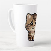 Knuffel Bruine Tabby Poes Latte Mok (Linkerhoek)