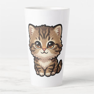 Knuffel Bruine Tabby Poes Latte Mok