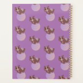 Knuffel Cavia Fitness Bal Paars Planner (Achterkant)