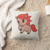 Knuffel Chibi Pony Worp Kussen – Kawaii Kinderkame (Deken)