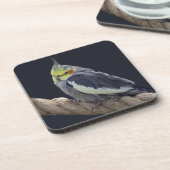 Knuffel Cockatiel Onderzetter Set (Linkerzijde)