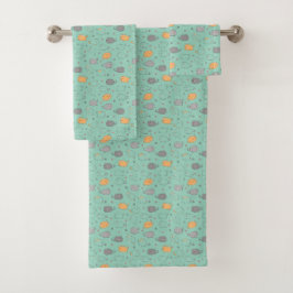 Knuffel & Cozy Slaperige Kat Droompatroon Bad Handdoek