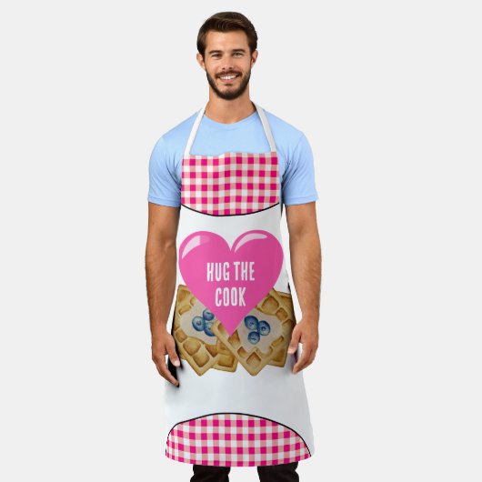 Knuffel de kok schort (Gedragen)