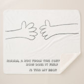 Knuffel Deken- mijn BBO Sherpa Deken (Voorkant (horizontaal))