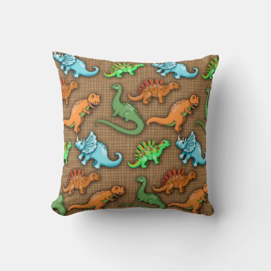 Knuffel Dinosauriërs Kussen voor Kinderen (Voorkant)