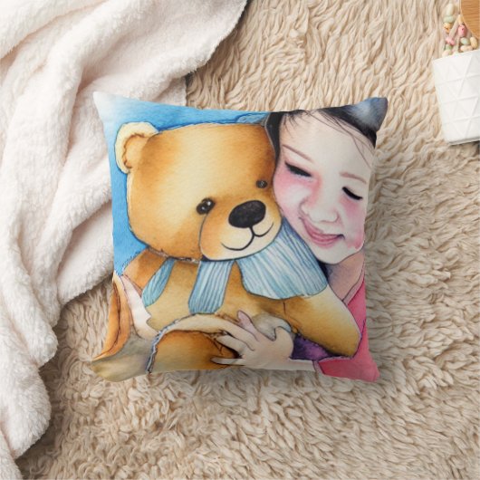 Knuffel een beer kussen (Deken)