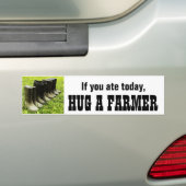 Knuffel een BOER Bumpersticker (Op auto)