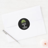 Knuffel een boom knuffel aarde prieel dag ronde sticker (Envelop)