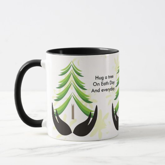 Knuffel een boom op Earth Day Mok (Links)
