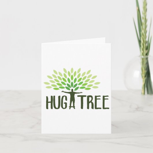 Knuffel een boom - Tree Hugger Earth Day Red de aa Kaart (Voorkant)