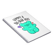 Knuffel een grote berenomhelzing Funny Candy Gummy Notitieboek (Rechterzijde)