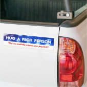 Knuffel een rijke persoon Conservatieve Bumperstic Bumpersticker (Op Truck)
