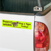 KNUFFEL EEN TIJGER Wildlife Support Grappige Bumpe Bumpersticker (Op Truck)