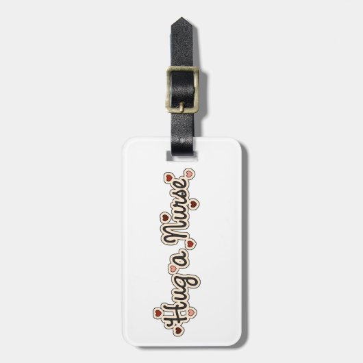 Knuffel een verpleegster Bagagelabel (Voorkant verticaal)