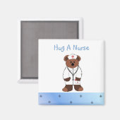 Knuffel een verpleegster magneet (Voorkant / Achterkant)