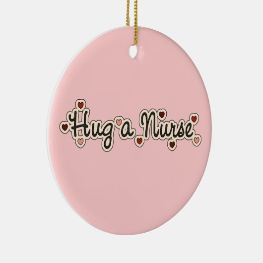 Knuffel een verpleegster T-shirts en geschenken Keramisch Ornament (Rechts)