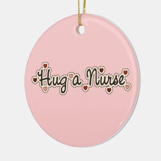 Knuffel een verpleegster T-shirts en geschenken Keramisch Ornament (Links)