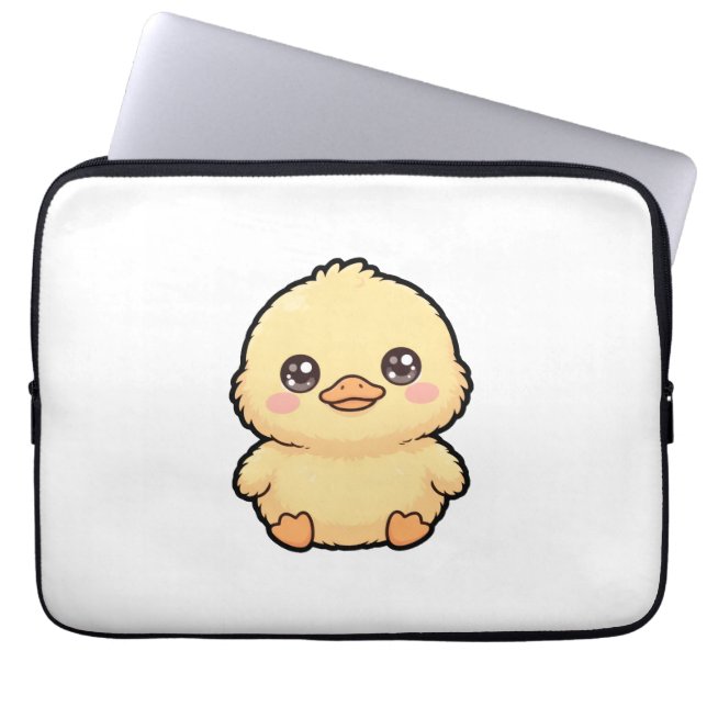 Knuffel Eendje Laptop Hoes (Voorkant)