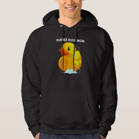 Knuffel Eendje Voor Moeder Moeder Rubber Eendje Hoodie (Voorkant)