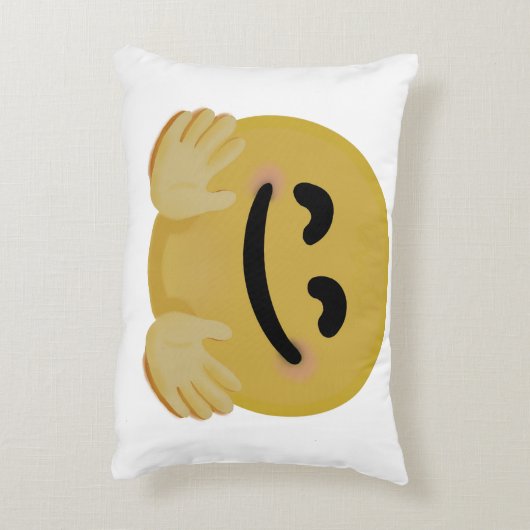 "Knuffel Emoji" Accent Kussen (Achterkant (Verticaal))