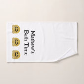 Knuffel emoji gepersonaliseerde badhanddoek handdoek (Handdoek)