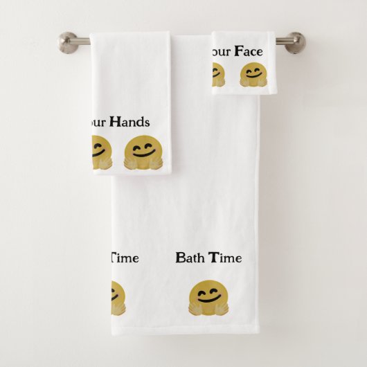 Knuffel Emoji Handdoek Set (Insitu)
