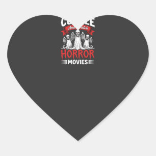 Knuffel en griezelfilms kijken Skelet Halloween  Hart Sticker