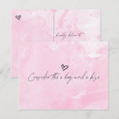 Knuffel en kus briefkaart (Voorkant / Achterkant)